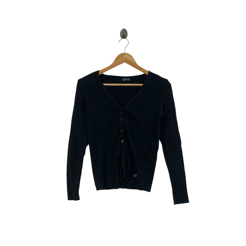 Vintage SONIA RYKIEL PARIS Minimalist Design Tee Shirt Top Cardigan