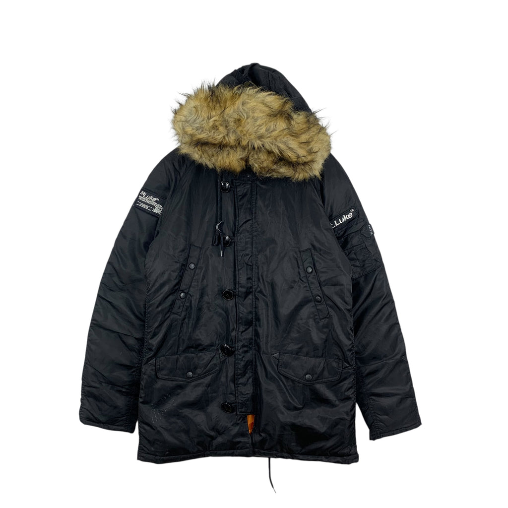 SAINT LUKE Faux Fur Headquarter Design Puffer Jacket Parka Outdoor Coat Blouse Winter Windbreaker