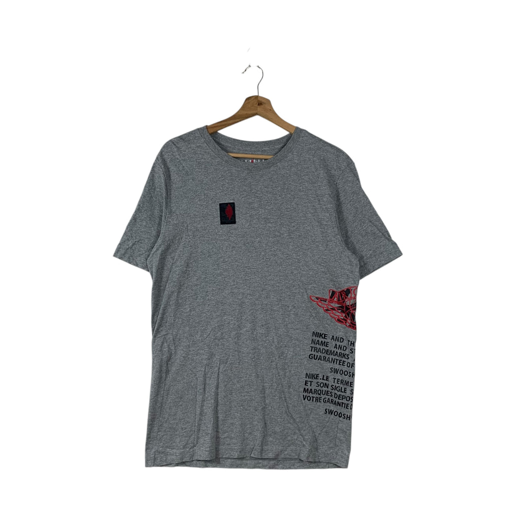 NIKE AIR JORDAN Collection Embossed Logo Tee Shirt Top Basketball Michael