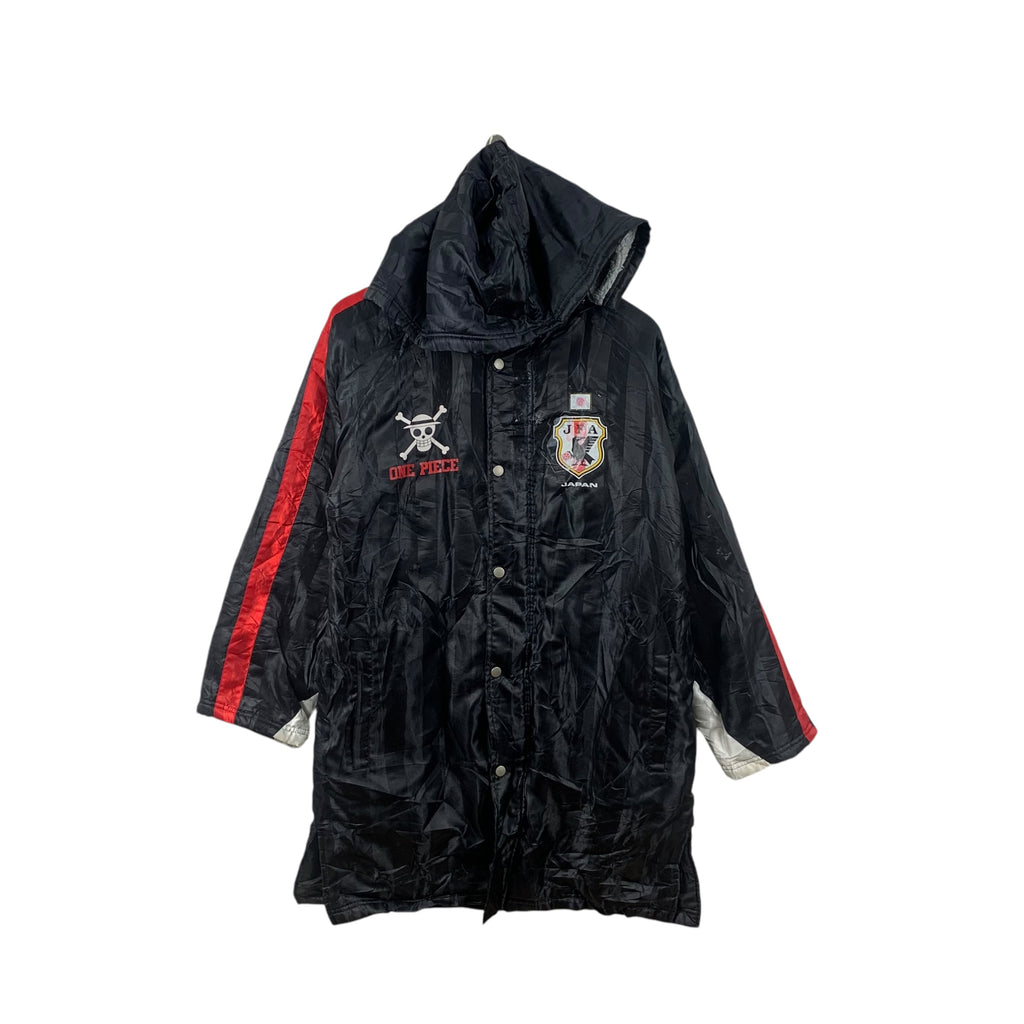ONE PIECE x JFA Japan Football Manga Anime Luffy Parka Coat Jacket Trench