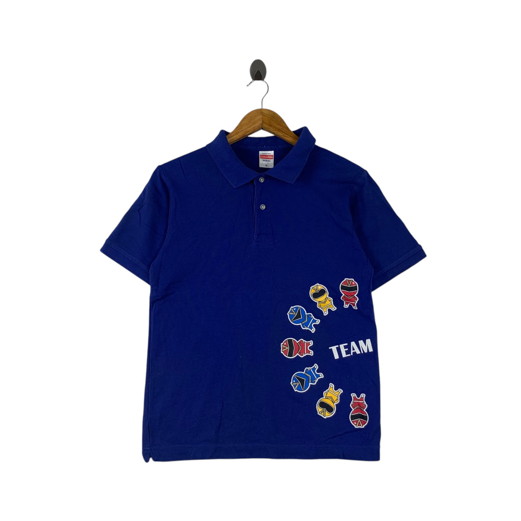 POWER RANGERS SUPER SENTAI Team Virgin Polo Tee Shirt Top Saban Bandai