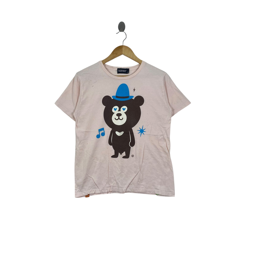 BEAMS The Wonderful! Design Works Bear Graphic Tee Shirt Streetwear Casual Short Sleeve