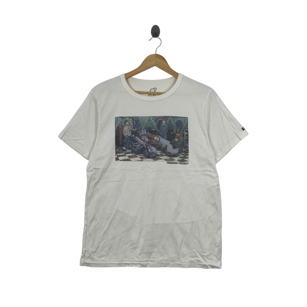 AKIRA FREEDOM PROJECT x EDWIN Katsuhiro Otomo Tee Shirt Top Anime Manga Illustration