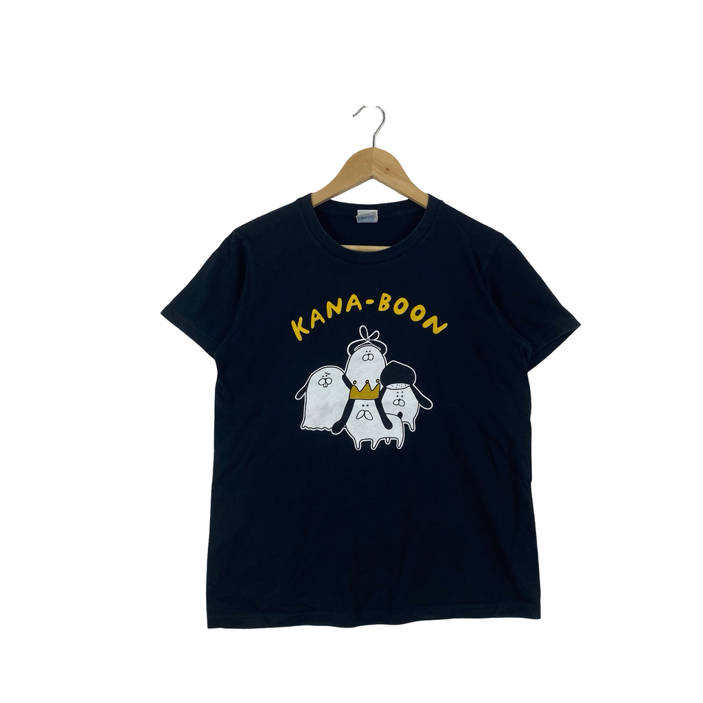Vintage KANA-BOON Cartoon Graphic Japan Cute Character Tee Shirt Casual Streetwear Kawaii Anime Style