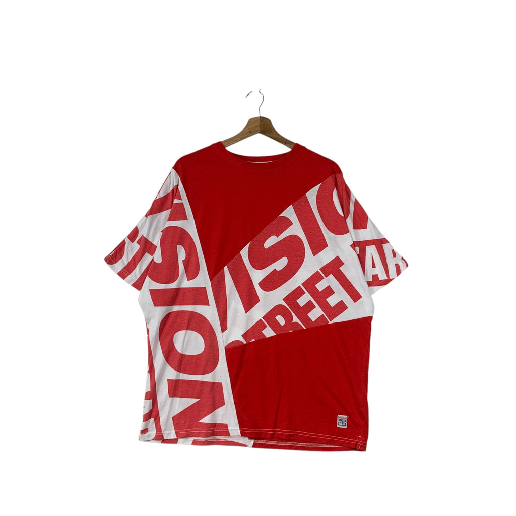 VISION STREET WEAR Skateboard Over Print Tee Shirt Top 2018 Sprint Summer Collection