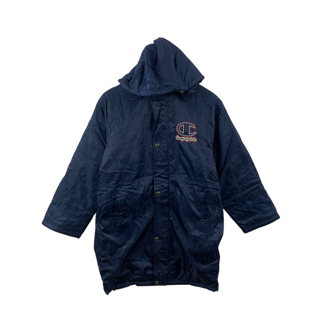 Vintage CHAMPION PRODUCTS USA Trench Coat Coach Jacket Snap Button Windbreaker