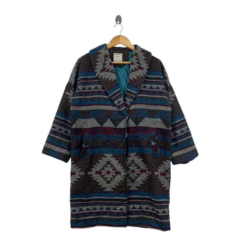 DENIFITS AZTEC NAVAJO Aboriginal Robe Coat Onsen Yukata Dress Jacket