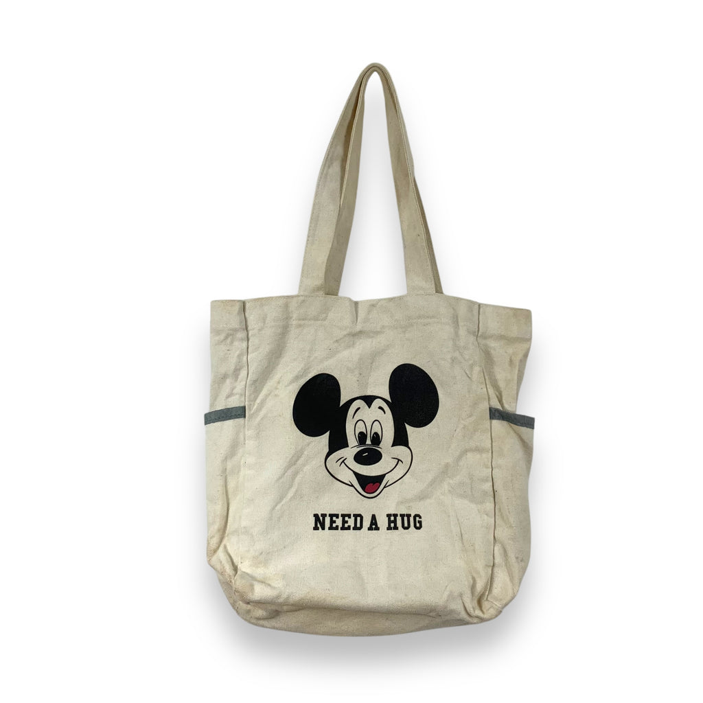 Vintage LEE x MICKEY MOUSE Need A Hug Tote Bag Handbag Handle Bags Travel Luggage