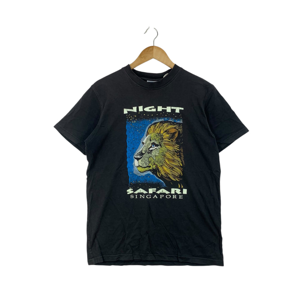 Vintage NIGHT SAFARI SINGAPORE Lion King Tee Shirt Top Theme Park