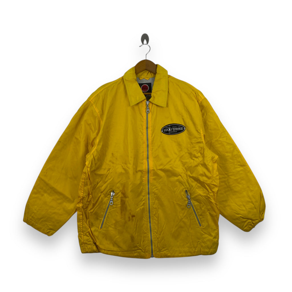 Vintage LUCKY STRIKE ORIGINALS Racing Team Zipper Jacket Outdoor Windbreaker
