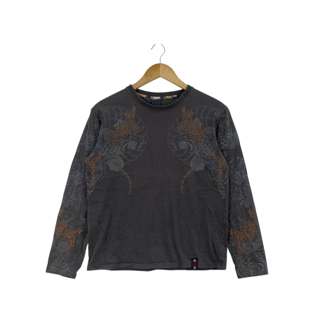 JAPAN SUKAJAN KOI Fish Bullet Noise Collection Tee Shirt Top Long Sleeve Spring