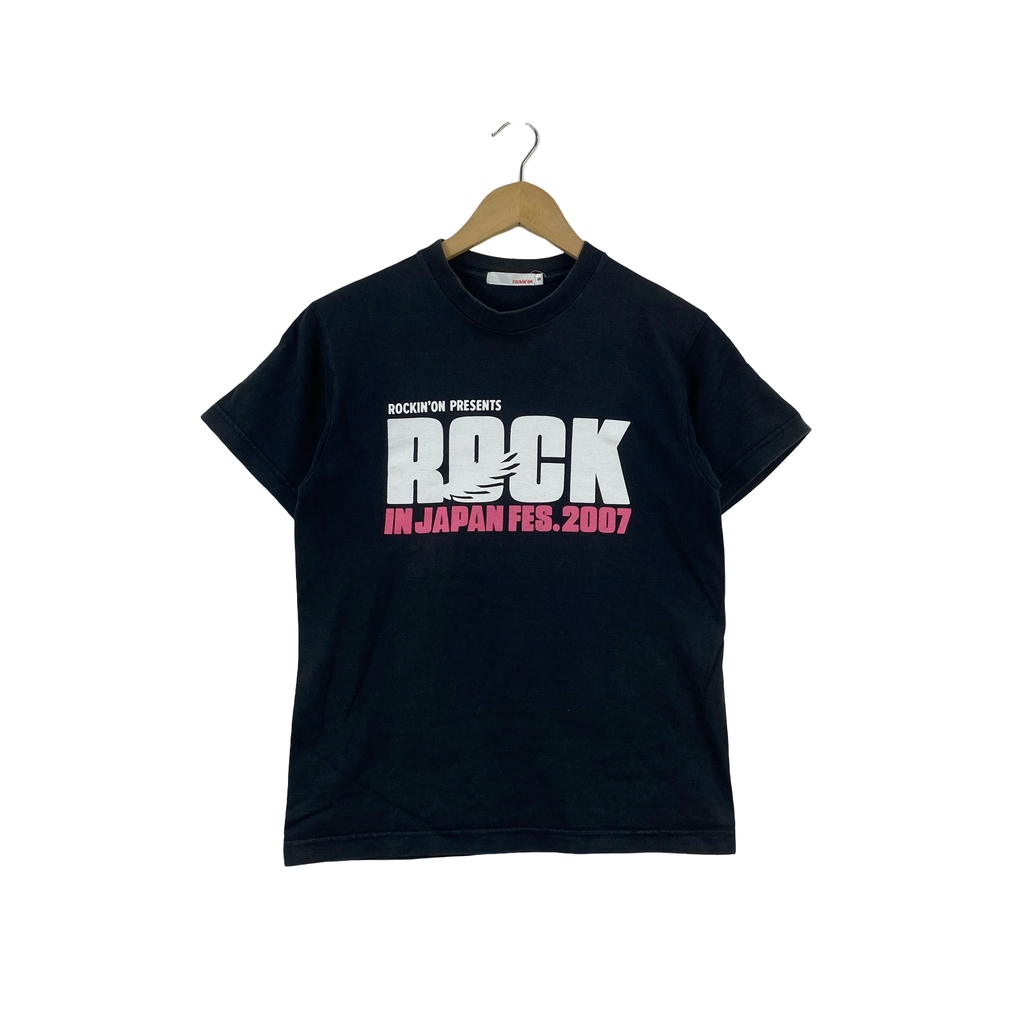 Vintage ROCKIN ’ ON PRESENTS  ROCK IN JAPAN FES. 2007 Band Festival Graphic Tee Shirt Japanese Music Event