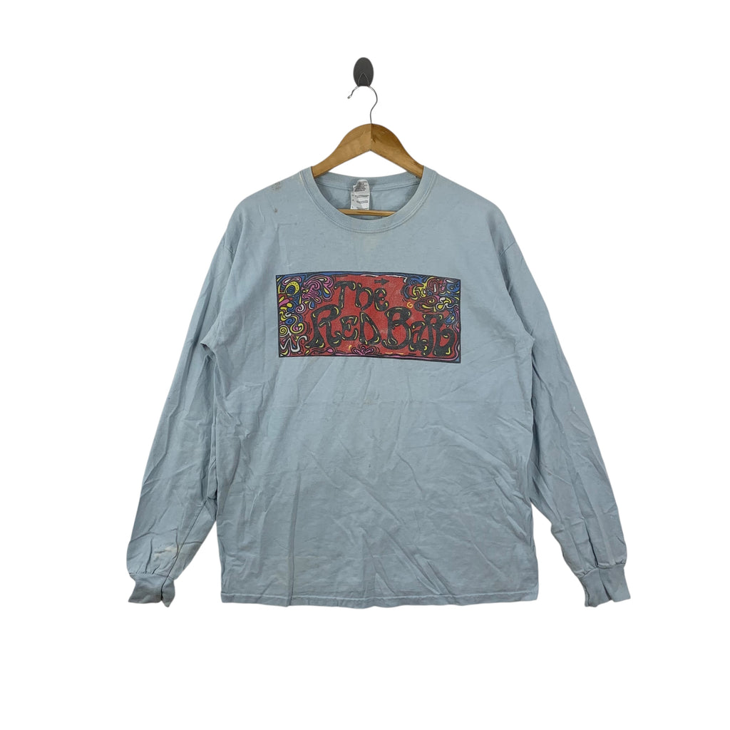 Vintage THE RED BAR Grayton Beach Florida Tee Shirt Top Long Sleeve Art Illustration