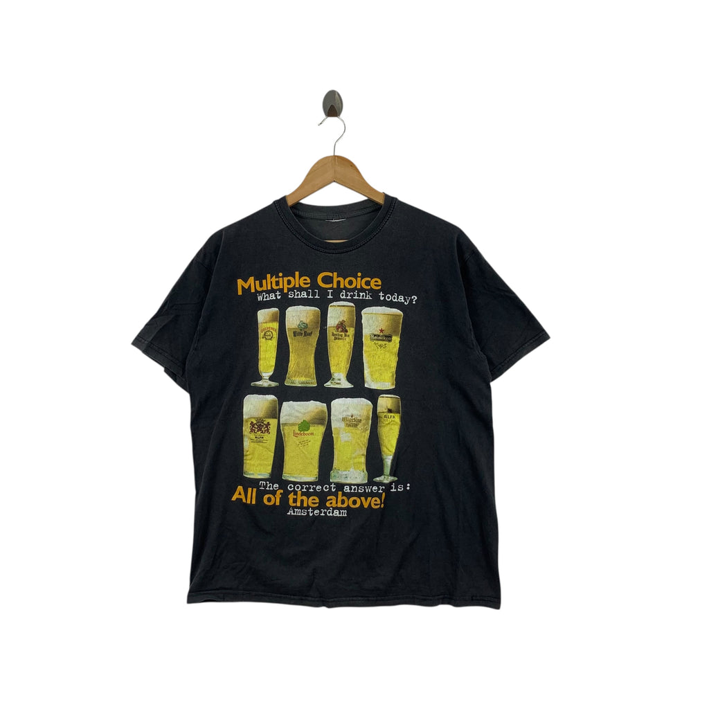 Vintage AMSTERDAM OKTOBERFEST BEER Fest Tee Shirt Top Drink Party