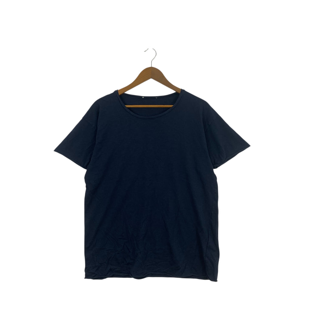 Vintage NUDIE JEANS Roger Slub Collection Indigo Tee Shirt Top Pure Natural Dye