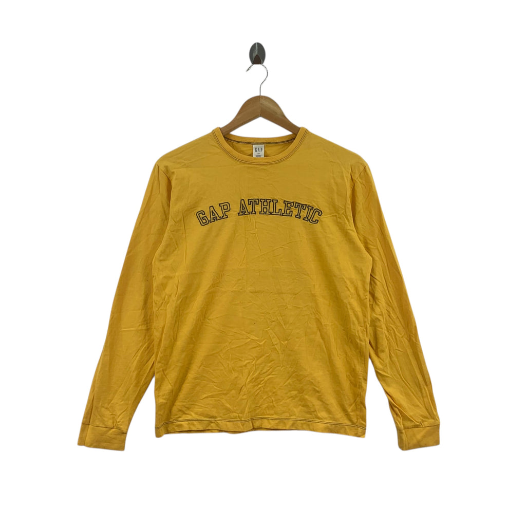 GAP ATHLETIC COLLECTION Center Logo Design Tee Shirt Top Long Sleeve