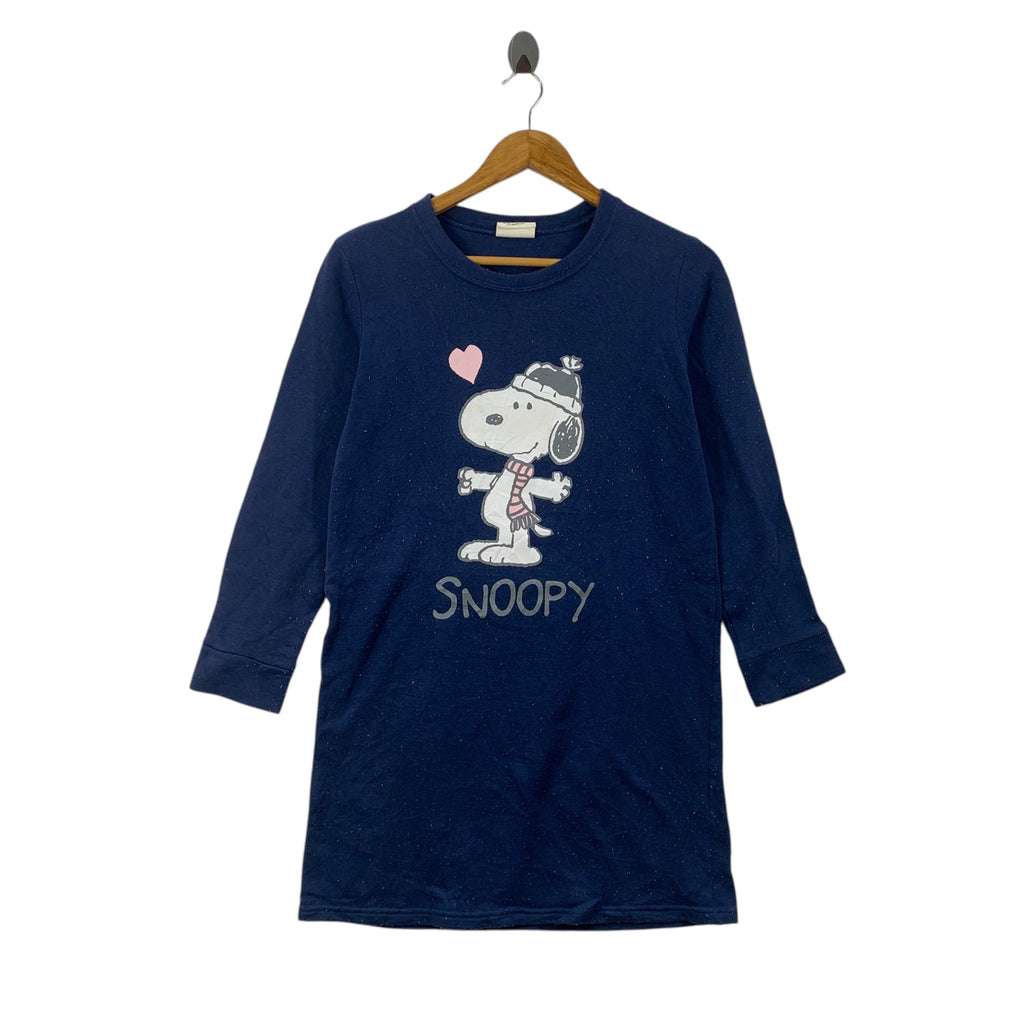 Vintage PEANUTS SNOOPY LOVE Oversized Sweatshirt Sweater Pullover Jumper