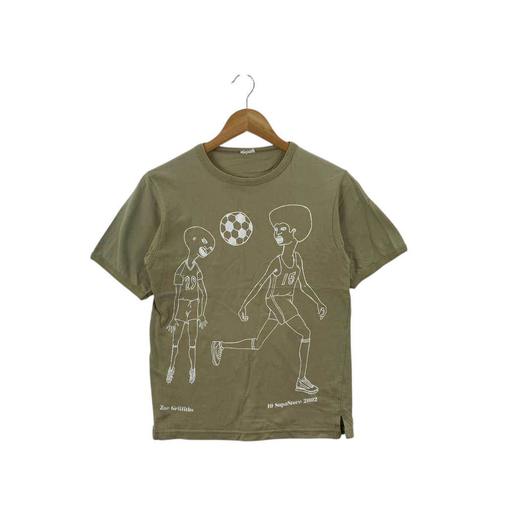 Vintage SUPASTORE LONDON Sarah Staton Art Project Tee Shirt Top Artwork Exhibition