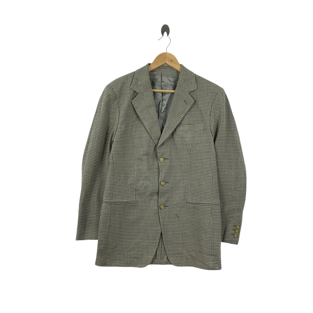 Vintage ADOLFO DOMINGUEZ Made In Spain Herringbone Blazer Coat Formal