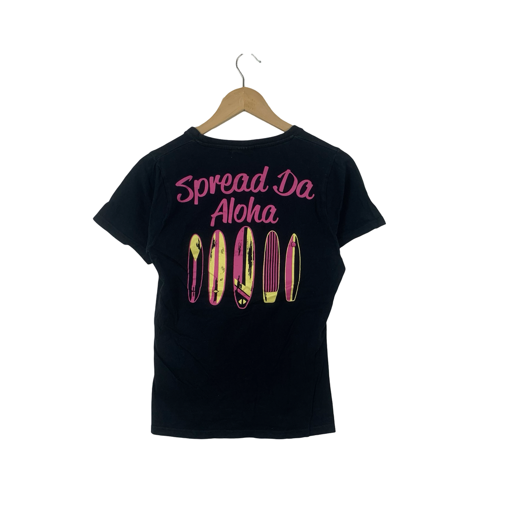 Vintage PIKO HAWAII SURF Summer Vacation Beach Tee Shirt Top Longboard Surfboard