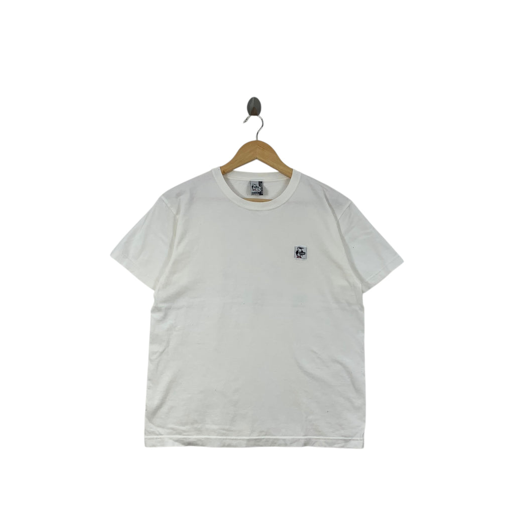 Vintage CHUMPS OUTDOOR Booby Bird Cartoon Tee Shirt Top Short Sleeve Speech Bubbles Manga