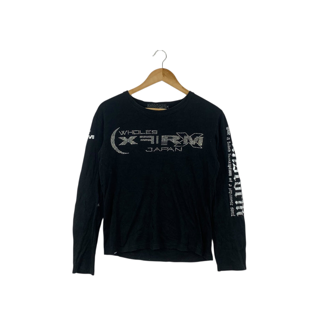 XFRM JAPAN NEIGHBORHOOD  Gang Bang Rhinestone Tee Shirt Top Long Sleeve