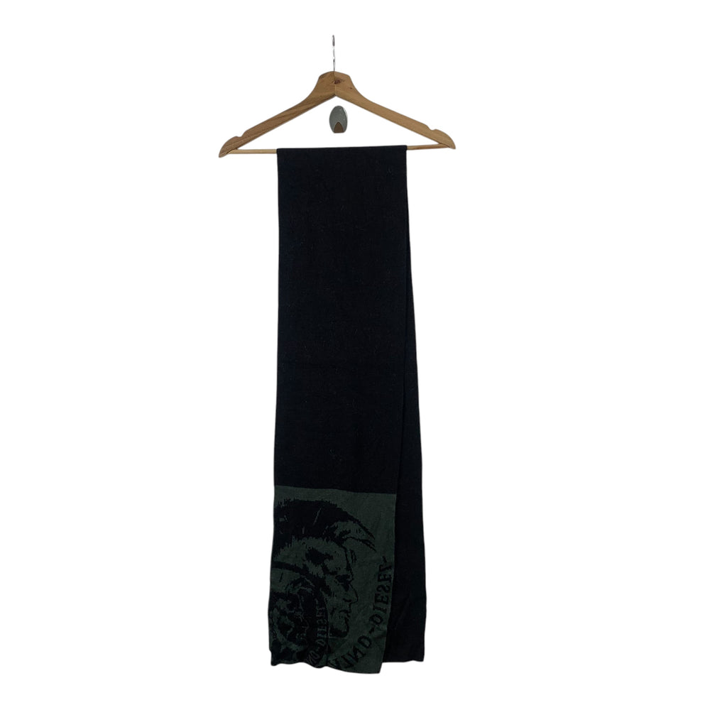 Vintage DIESEL ITALY For The Brave Collection Muffler Scarf Shawl Fringes