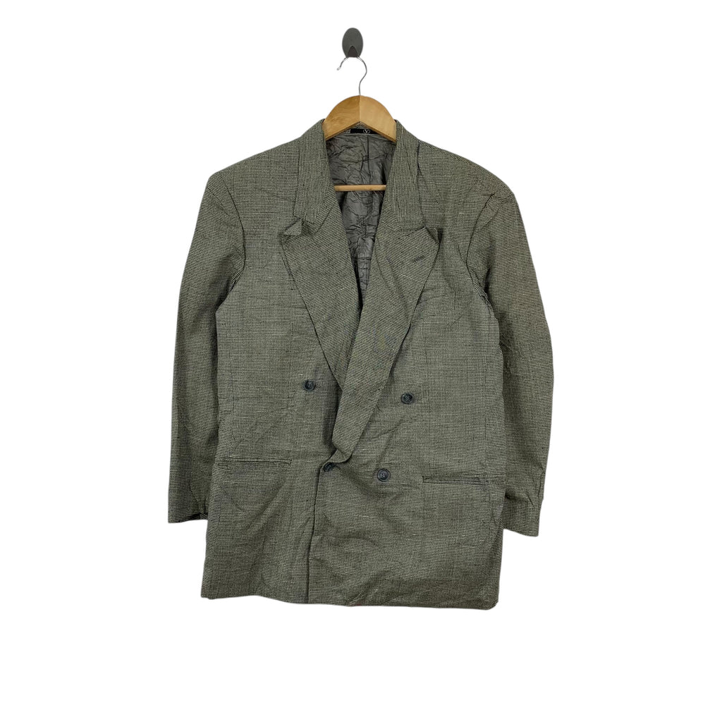Vintage VALENTINO GARAVANI UOMO Double Breasted Peacoat Blazer Trench Coat Jacket Parka Pea Overcoat