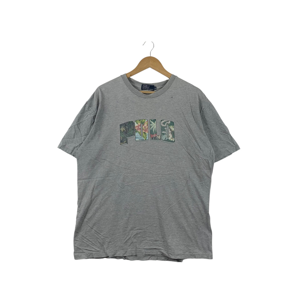 Vintage 90’ POLO RALPH LAUREN Tropical Hawaii Tee Shirt Top Surf Summer Beach