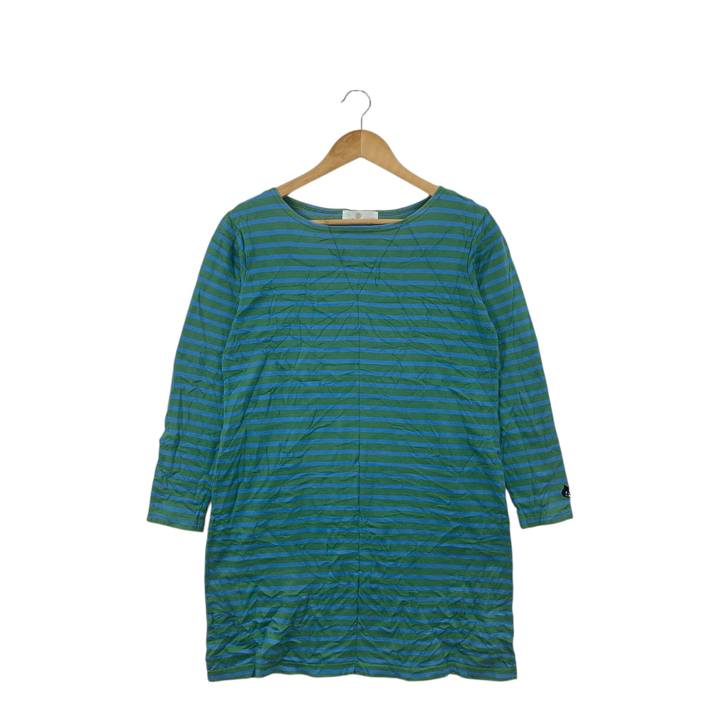 NE-NET TSUMORI CHISATO Cat Striped Blouse Tee Shirt Top Issey Miyake Collection