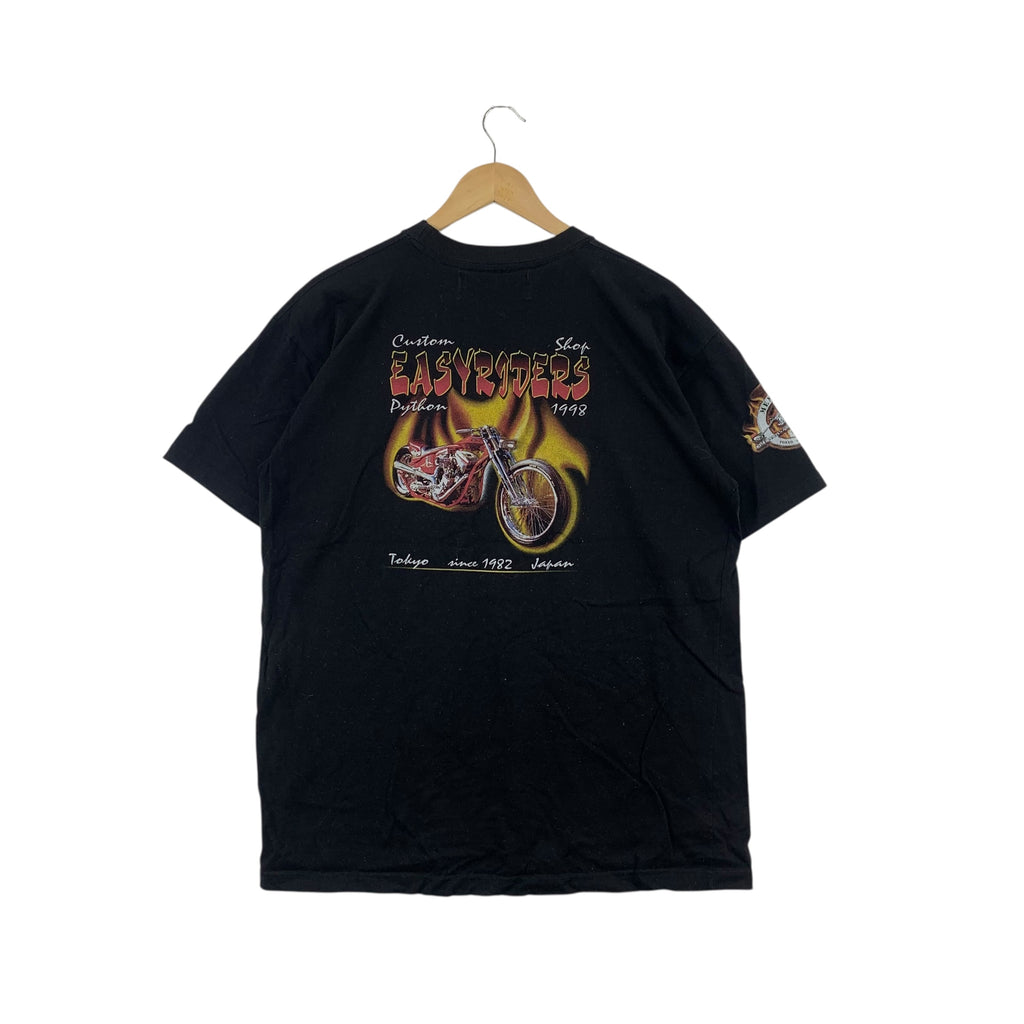 EASYRIDERS CHOPPER SHOP Python Bike Tokyo Edition Tee Shirt Top Rider Harley