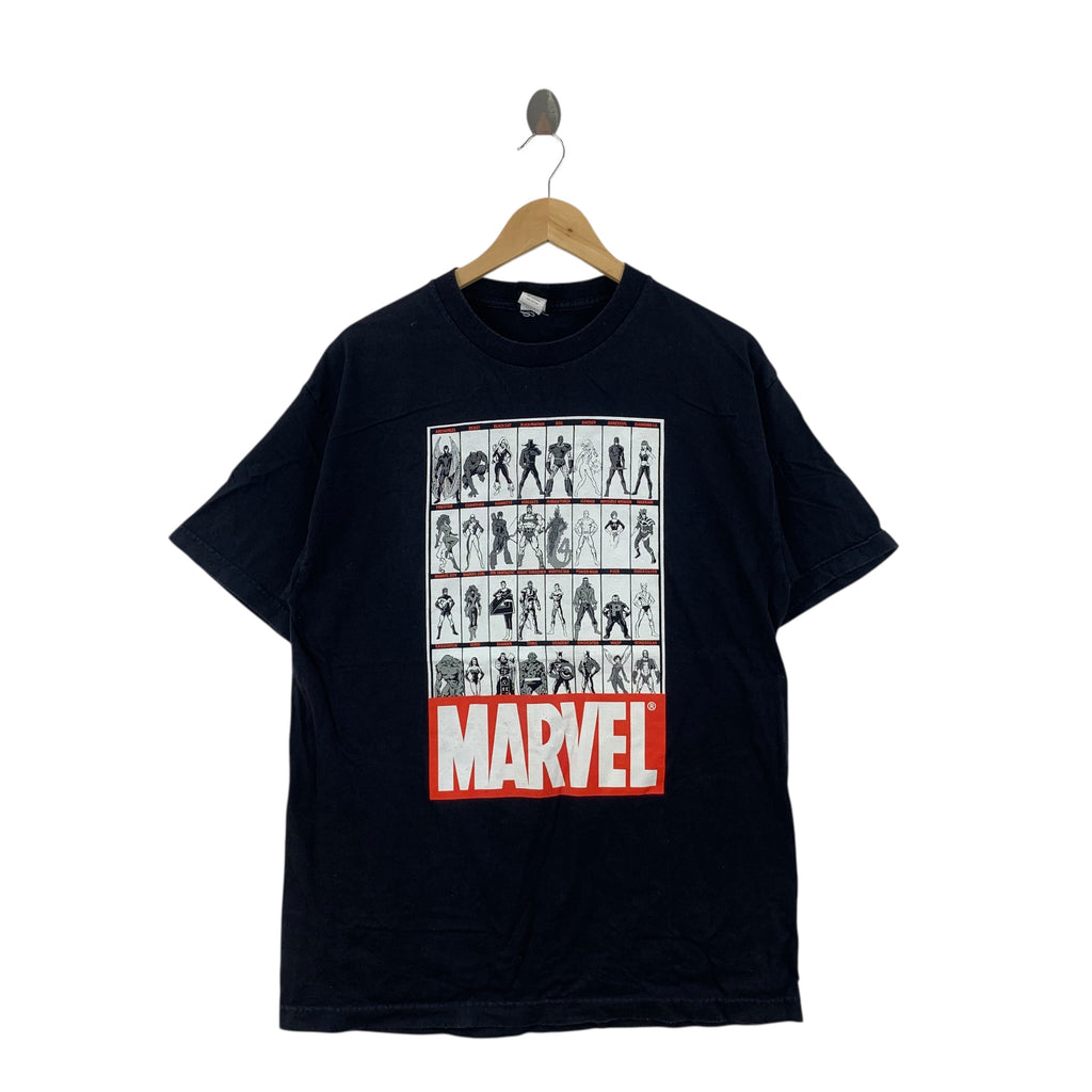 MAD ENGINE x MARVEL Unsung Hero Characters Superhero Tee Shirt Top Black Panther Cat Comics Film Movie