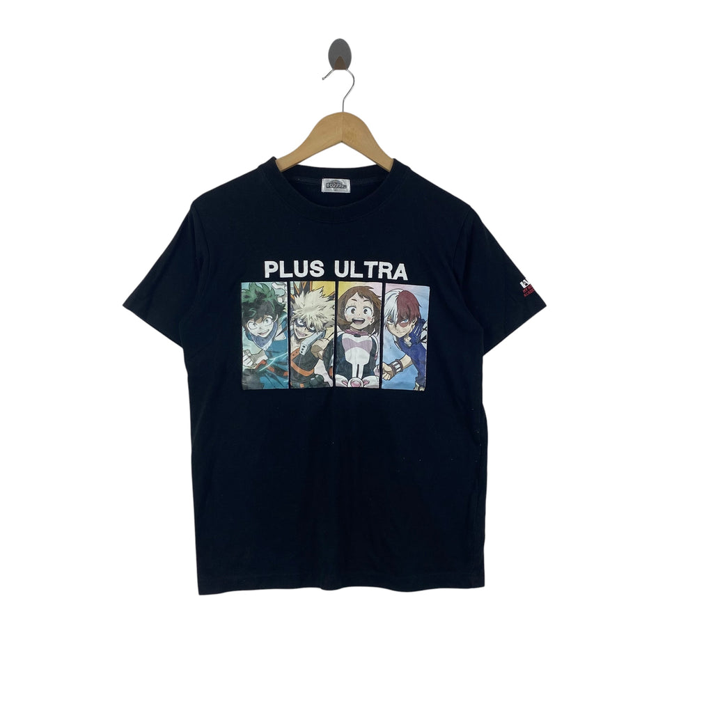 Vintage MY HERO ACADEMIA Plus Ultra Anime Graphic Tee Shirt Japanese Manga Otaku Streetwear Casual