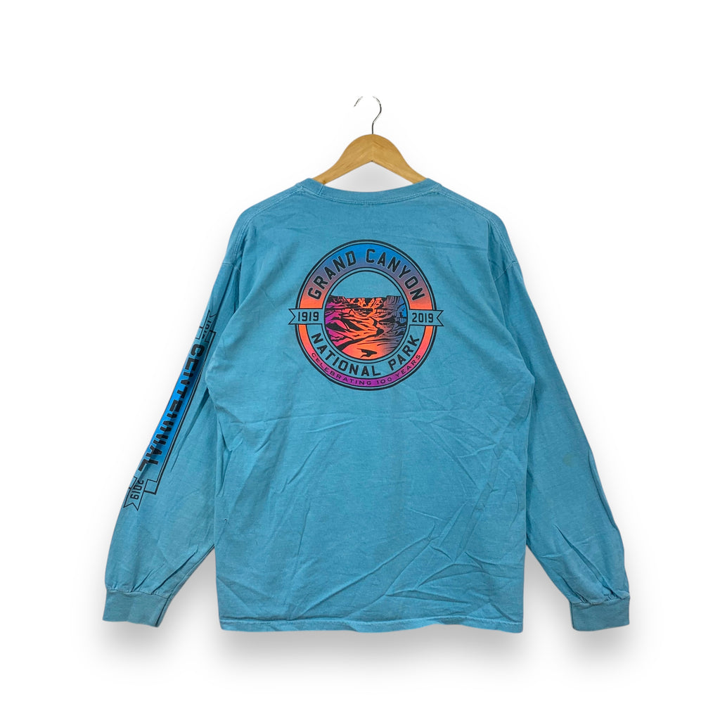 Vintage GRAND CANYON NATIONAL PARK CENTENNIAL Tee Shirt 1919-2019 Long Sleeve Graphic Outdoor Tee