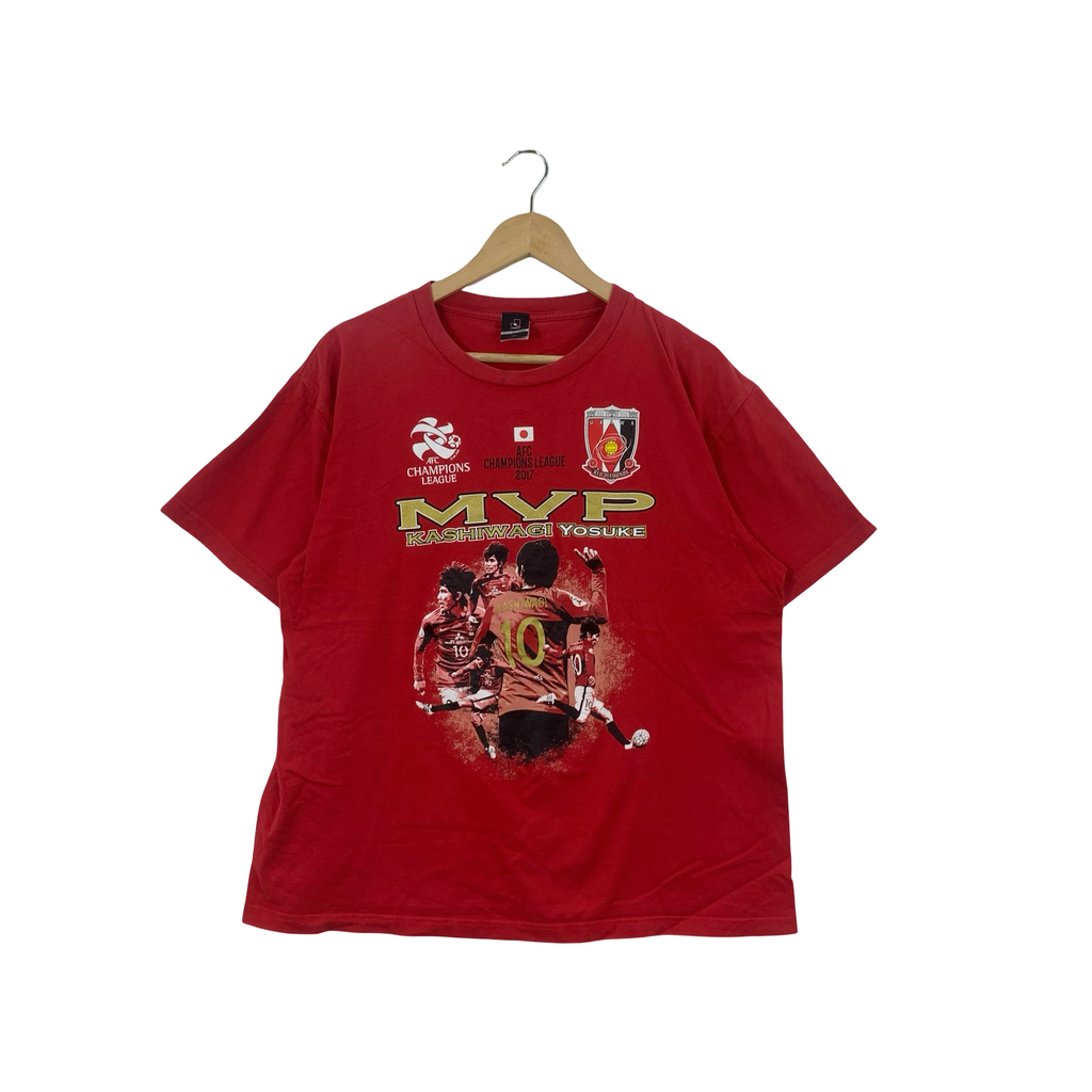 Vintage OFFICIAL MERCHANDISE J League x Yosuke Kashiwagi Urawa Red Diamond Tee Shirt Top J League