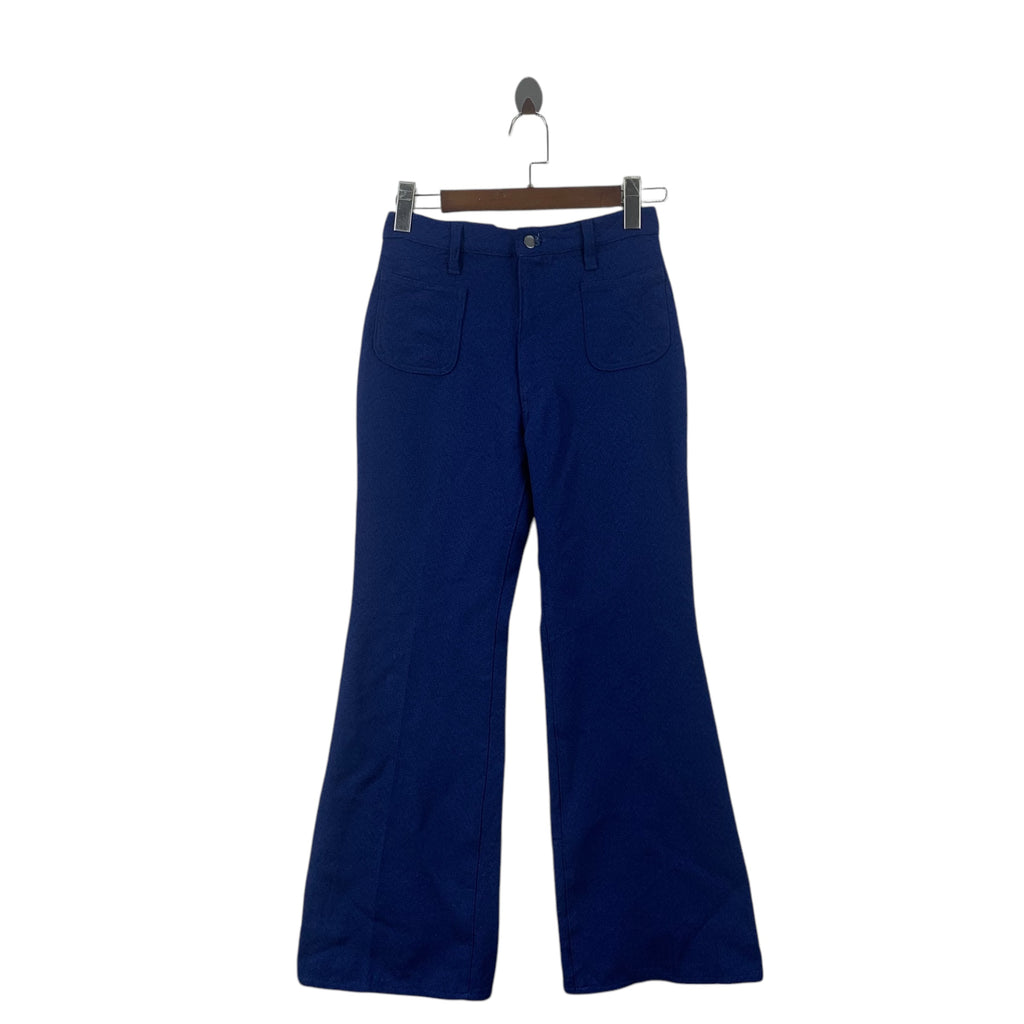 Vintage BOBSON TOO TOO Collection Flare Leg Pant Trouser  Blue Casual Workwear