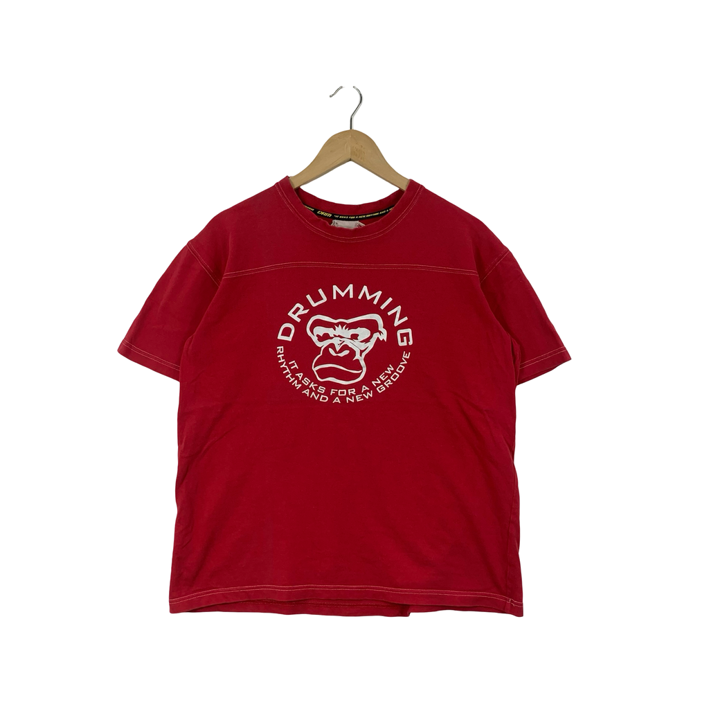 DRUMMING Racing Inspired Collection Tee Shirt Top Backhit