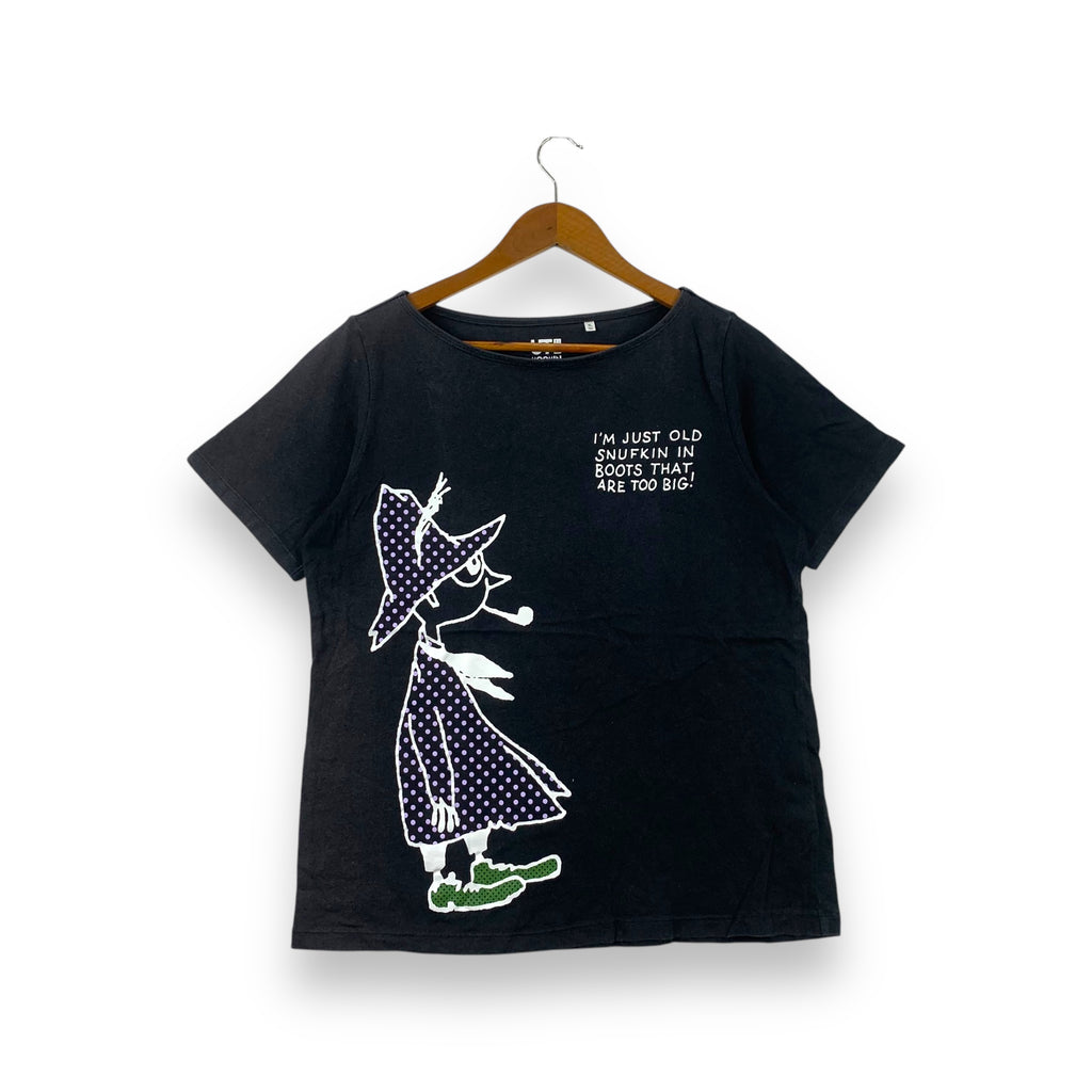 UNIQLO X MOOMIN CHARACTER Old Snufkin In Boots Tee Shirt Top Cartoon Comic Novel