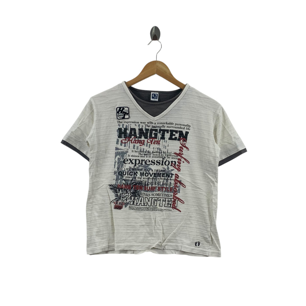 HANG TEN CALIFORNIA Hawaii Surf Expression Tee Shirt Top Quick Movement