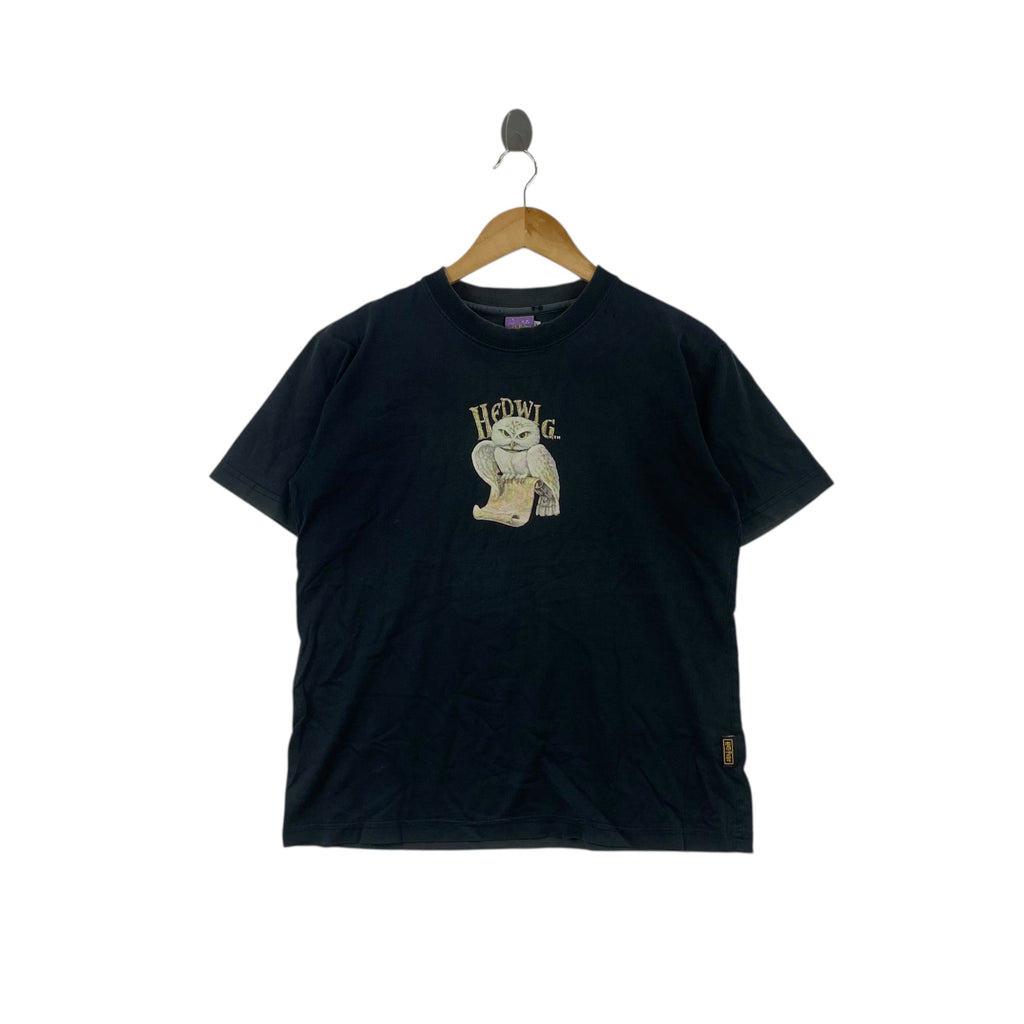 Vintage 2002 HARRY POTTER Chamber Of Secrets Hedwig Tee Shirt Top Thrashed Distress