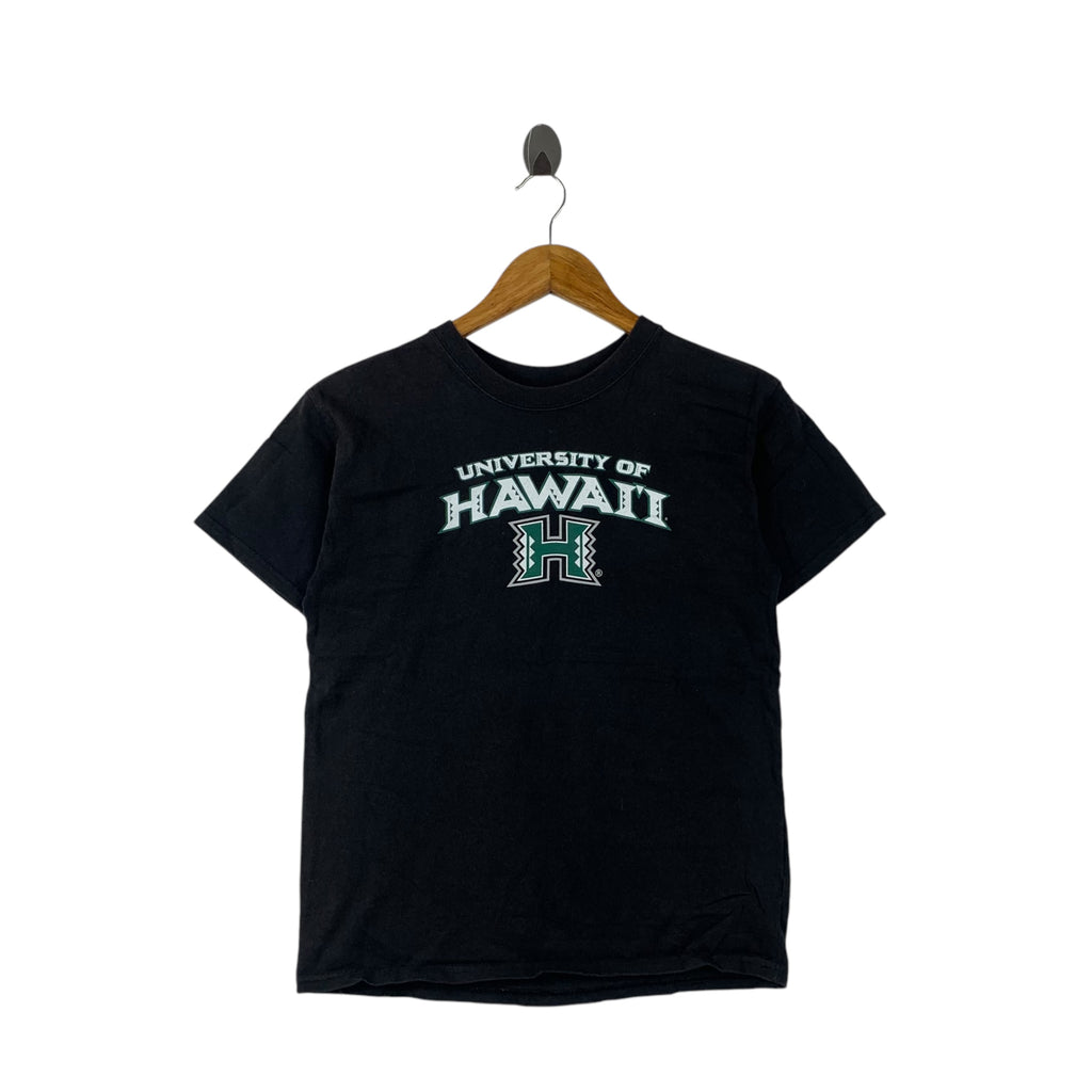 Vintage UNIVERSITY OF HAWAII Crest Logo Alumni College Tee Shirt Top Collegiate Alma Mater