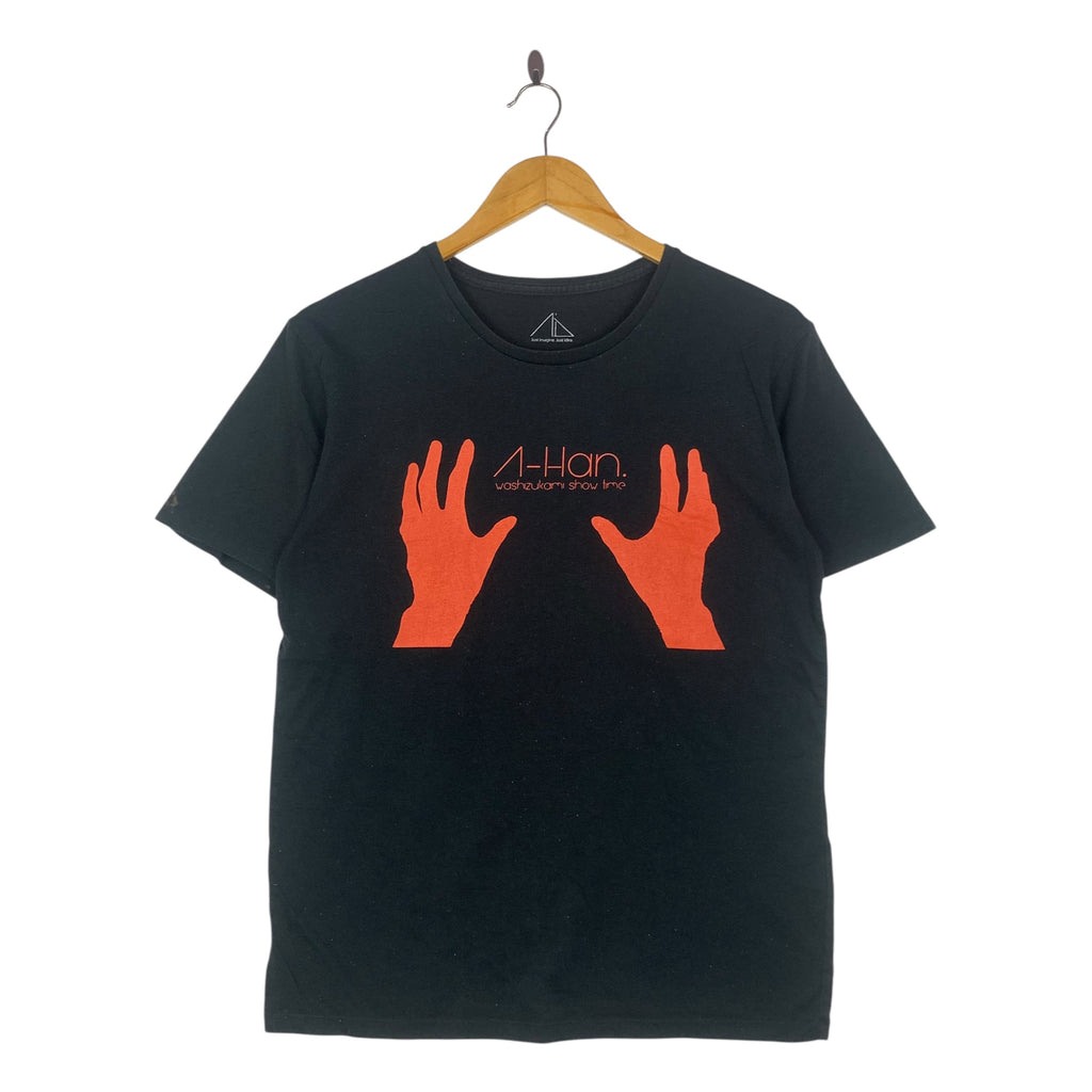 KANKAKU PIERROT Washizukami A-Han Show Time Tee Shirt Top Japan Singer Artist Black Short Sleeve