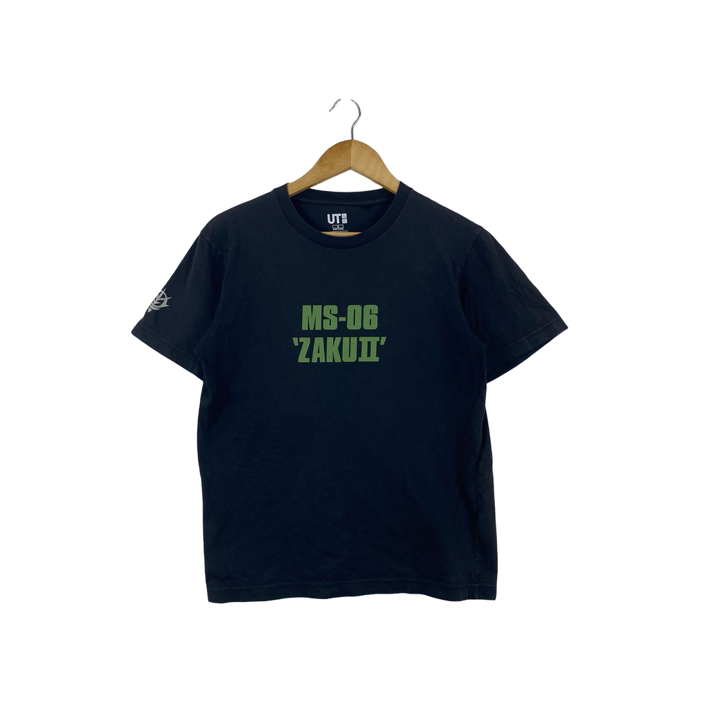 Vintage UNIQLO UT Gundam 40th Anniversary MS-06 Zaku II Graphic T-Shirt Anime Mecha