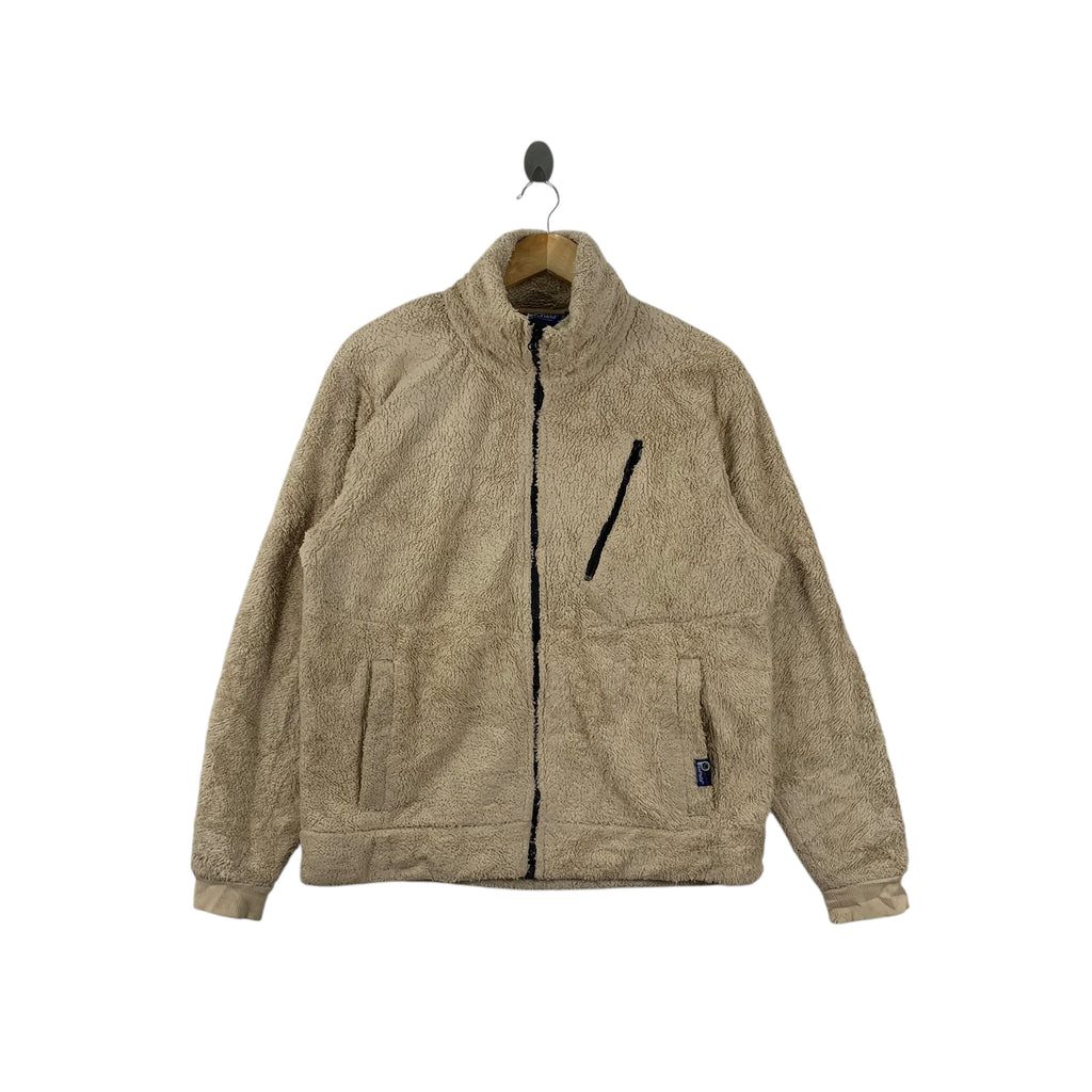 PENFIELD OUTDOOR Minimalist Design Fleece Beige Zipper Jacket Coat Windbreaker