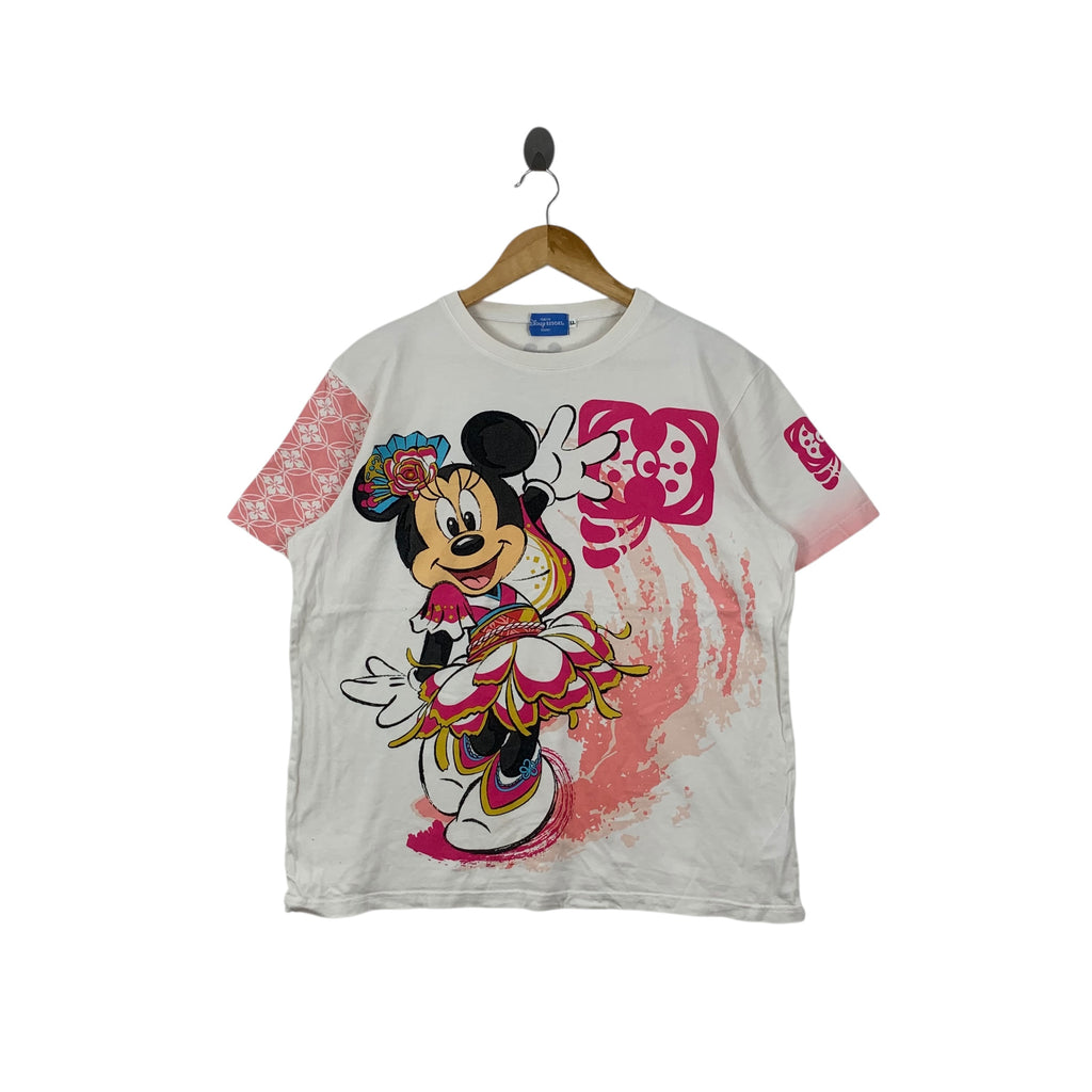 TOKYO DISNEY RESORT Minnie Mouse Summer Festival Tee Shirt Top Disneyland Mickey