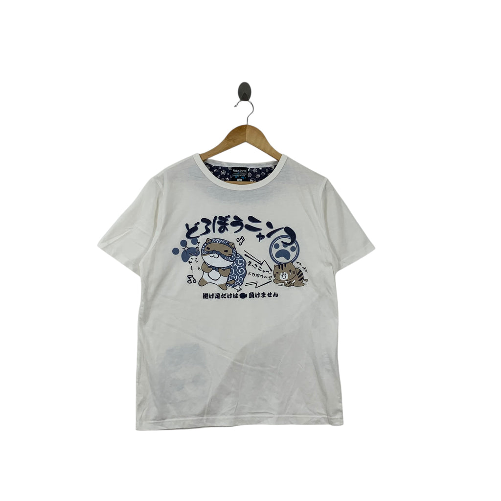 NECOBUCHI SAN LINE Character Cat Y2K Sleeve Tee Shirt Top Anime Manga