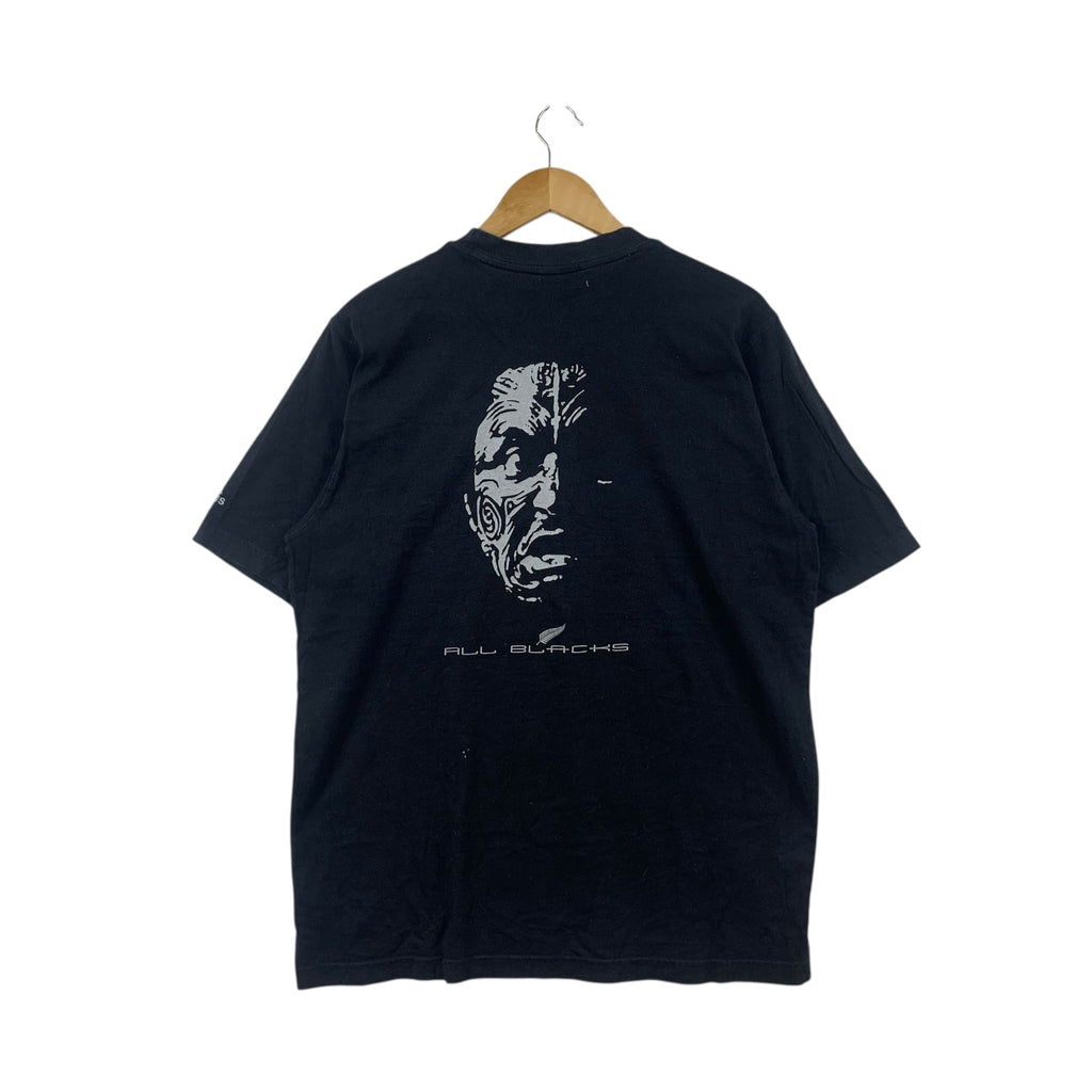 ADIDAS x ALL BLACKS New Zealand Rugby Team Tee Shirt Top Jersey Jonah Lomu