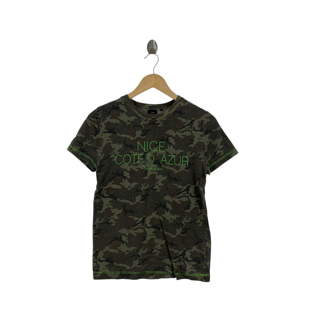 DOUBLE STANDARD CLOTHING Cote D’ Azur Camouflage Tee Shirt Top Made In Japan