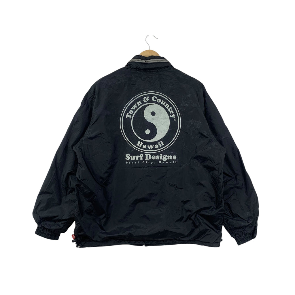 Vintage TOWN & COUNTRY HAWAII Surf Designs Jacket Windbreaker Surfing Beach