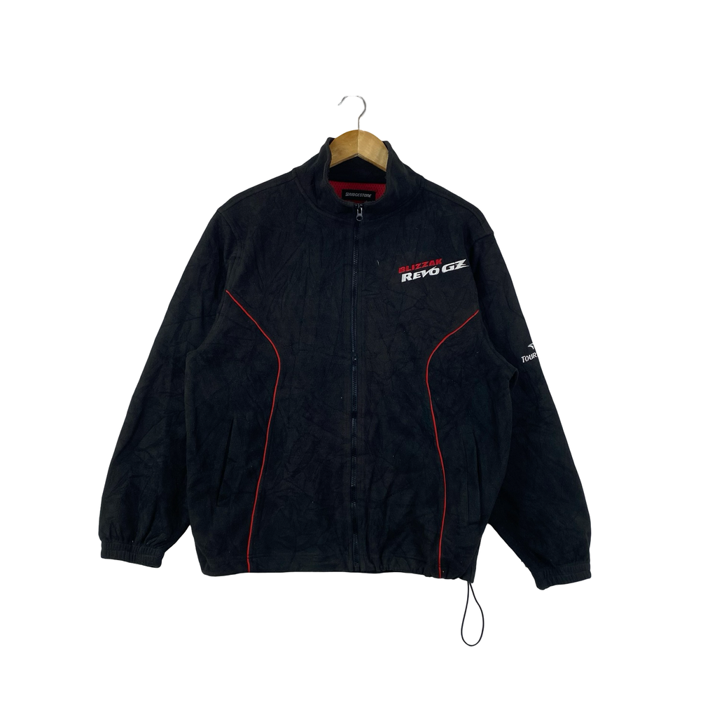 Vintage BRIDGESTONE BLIZZAK REVO GZ Racing Jacke Full Zip High Neck Windbreaker Sportswear Outerwear Y2K Streetwear